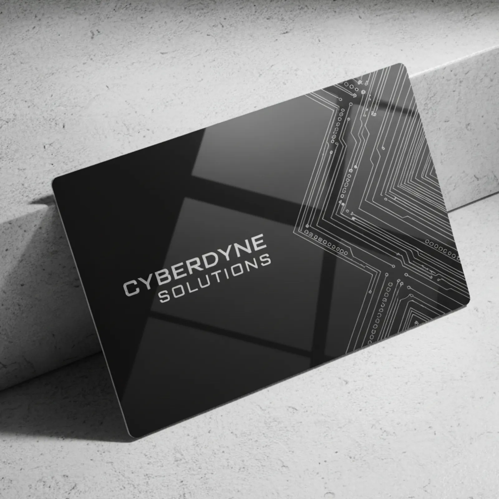 0,8 mm Schwarze Aluminium-Visitenkarten (15 Stk.) - Image 2