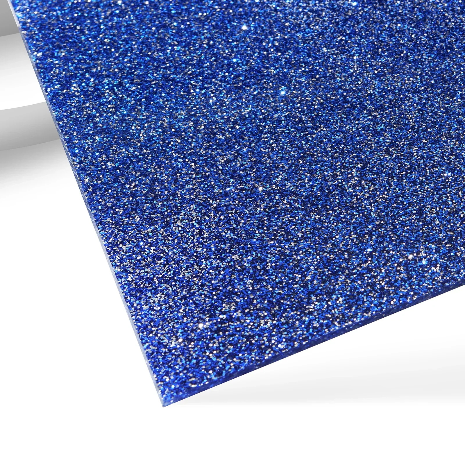3 mm Blaue Glitzer Opake Glänzende Acrylplatte (3 Stk.)