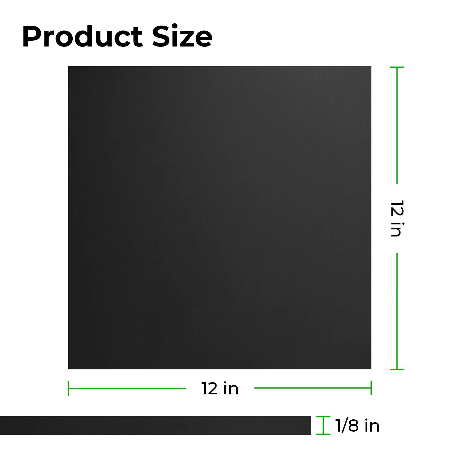 3 mm mattiertes schwarzes Acrylplexiglas (3 Stk.) - Image 2