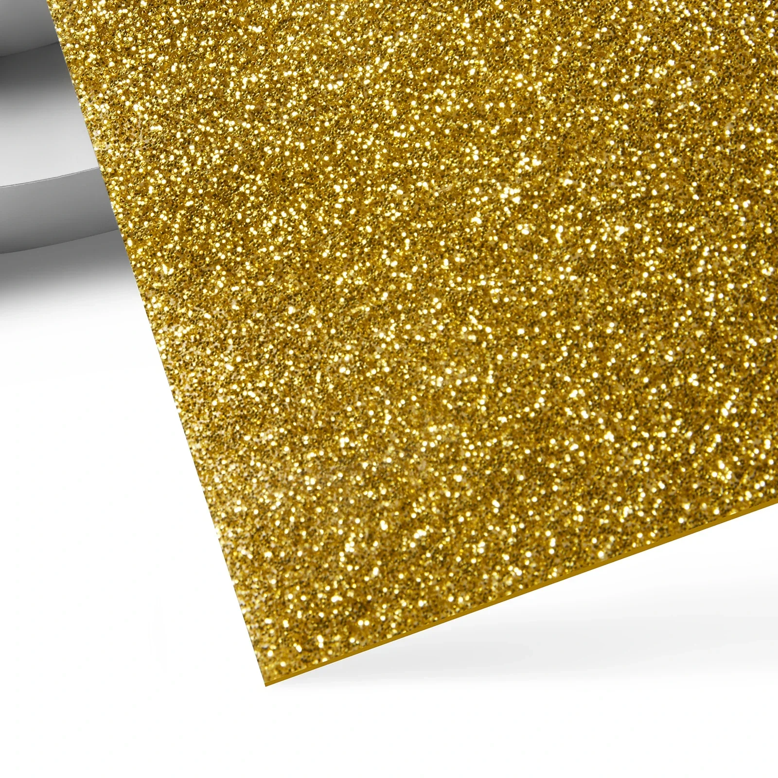 3 mm goldene, glitzernde, undurchsichtige, glänzende Acrylplatte Plexiglas (3 Stk.)