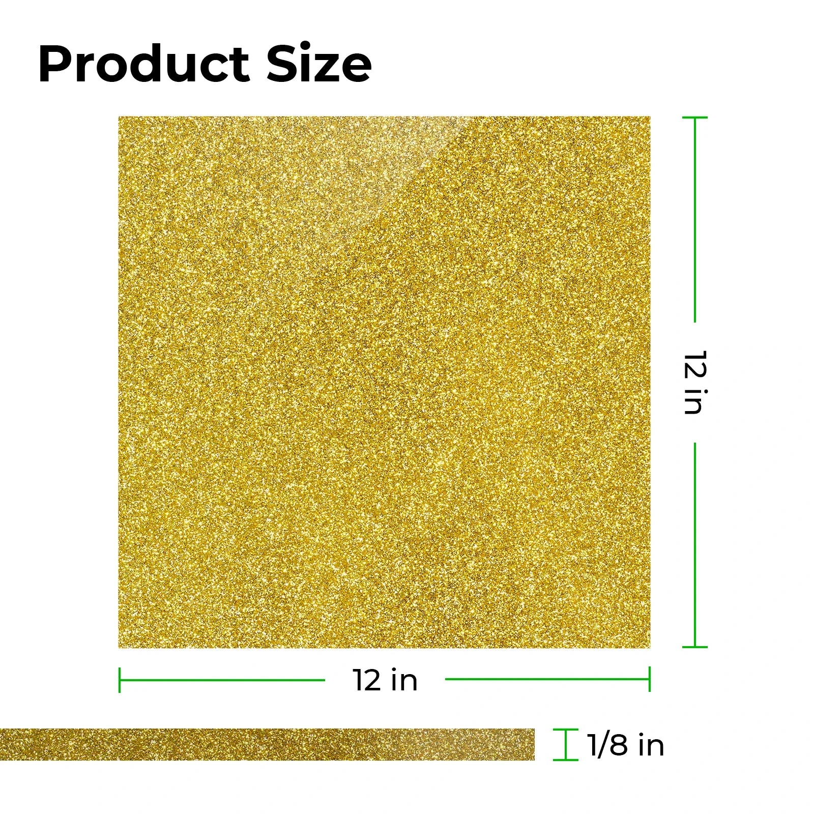 3 mm goldene, glitzernde, undurchsichtige, glänzende Acrylplatte Plexiglas (3 Stk.) - Image 3