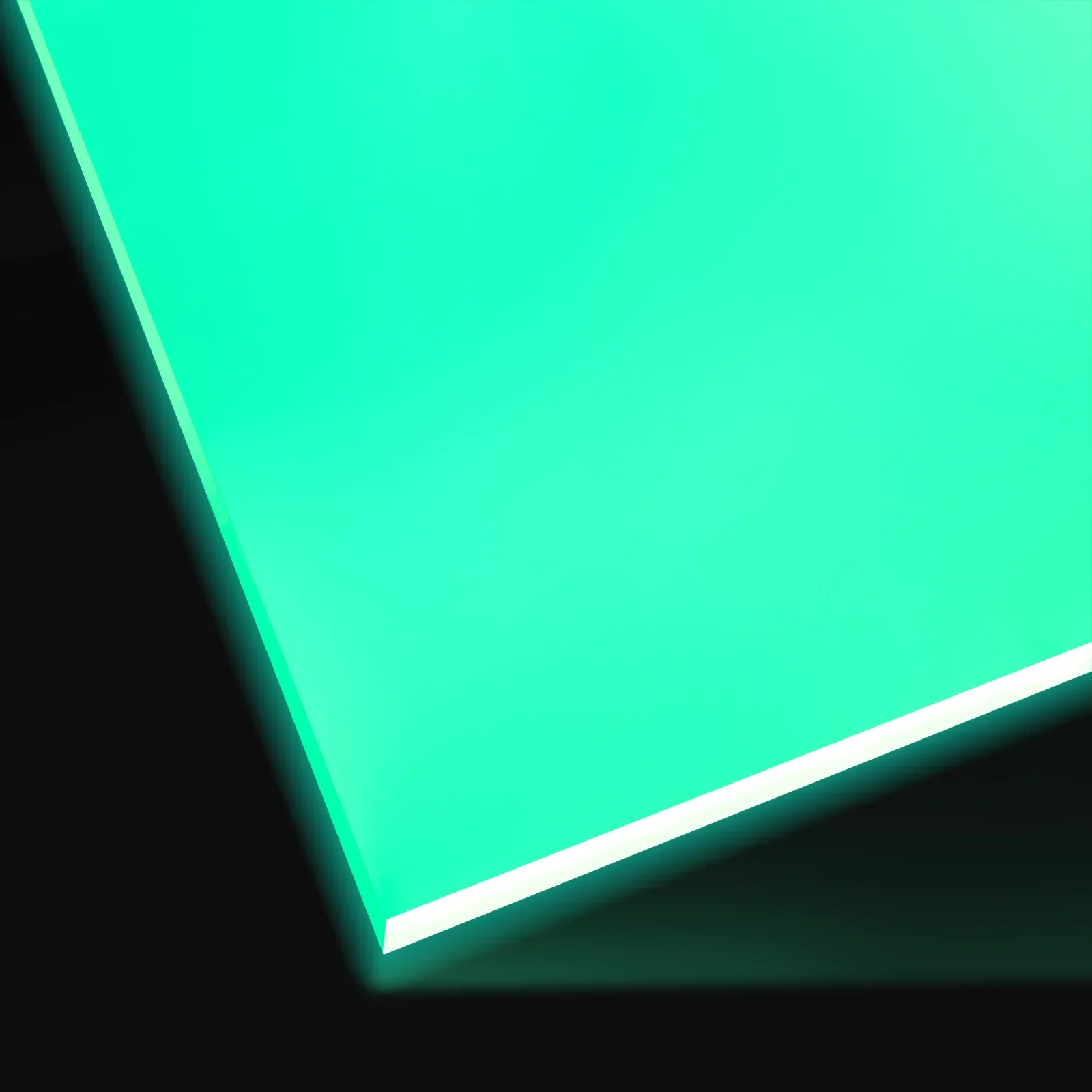 3 mm grün-türkis im Dunkeln leuchtende Acrylplatte Plexiglas (3 Stk.) - Image 3