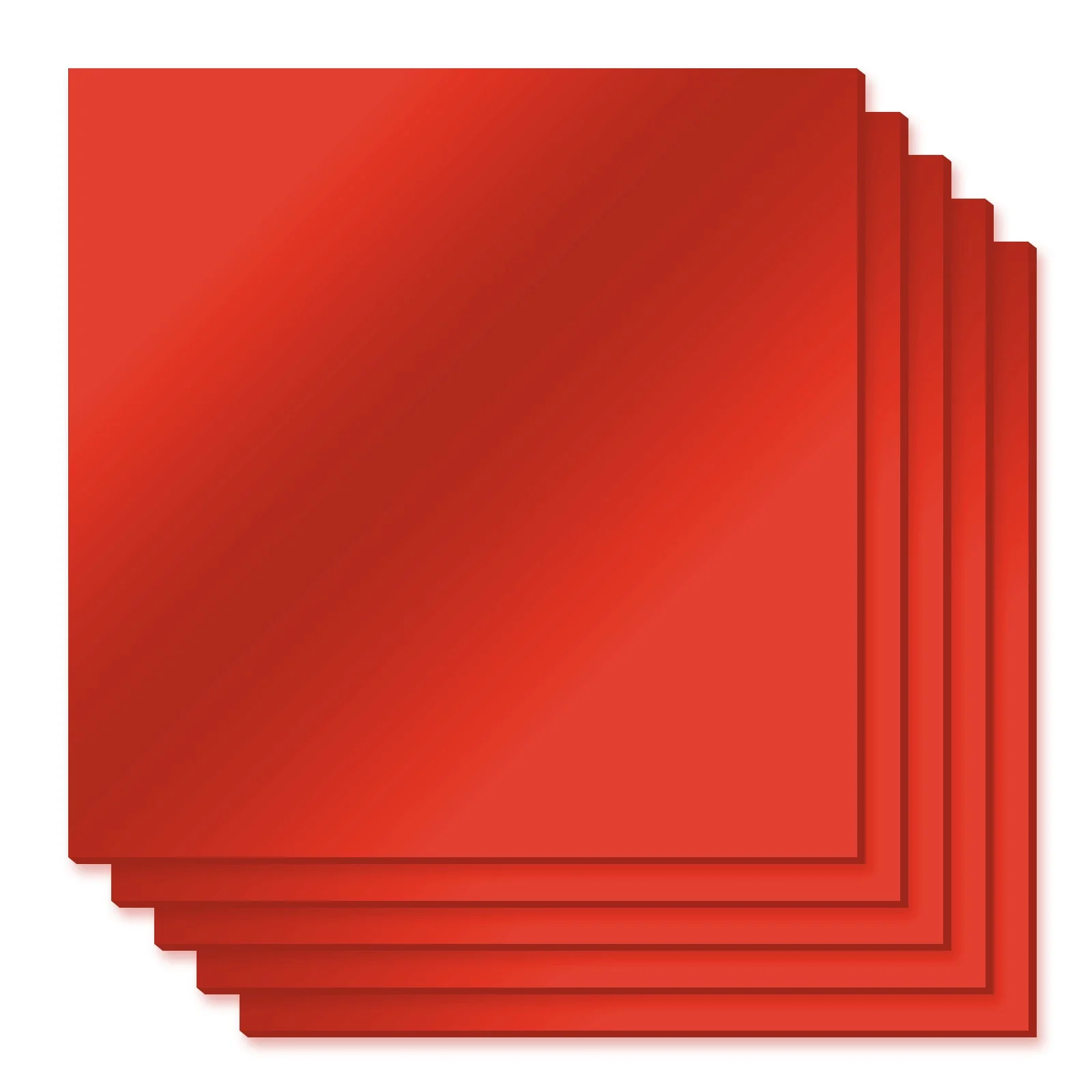 3 mm Blassrote Spiegel-Acrylplatte (5 Stk.) - Image 4