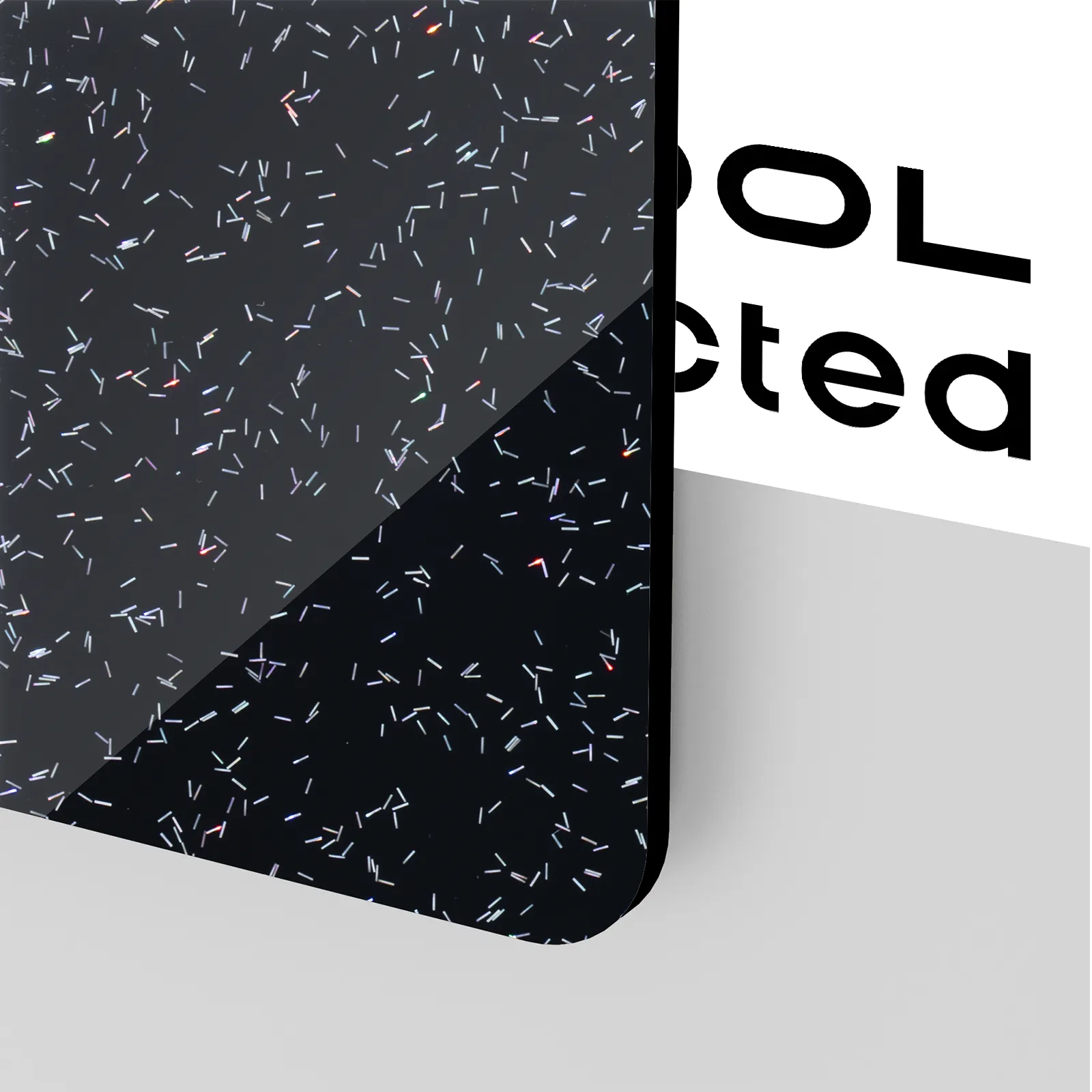 1/8 Zoll schwarze Acrylplatten mit Streuglitzer (3 Stk.) - Image 5
