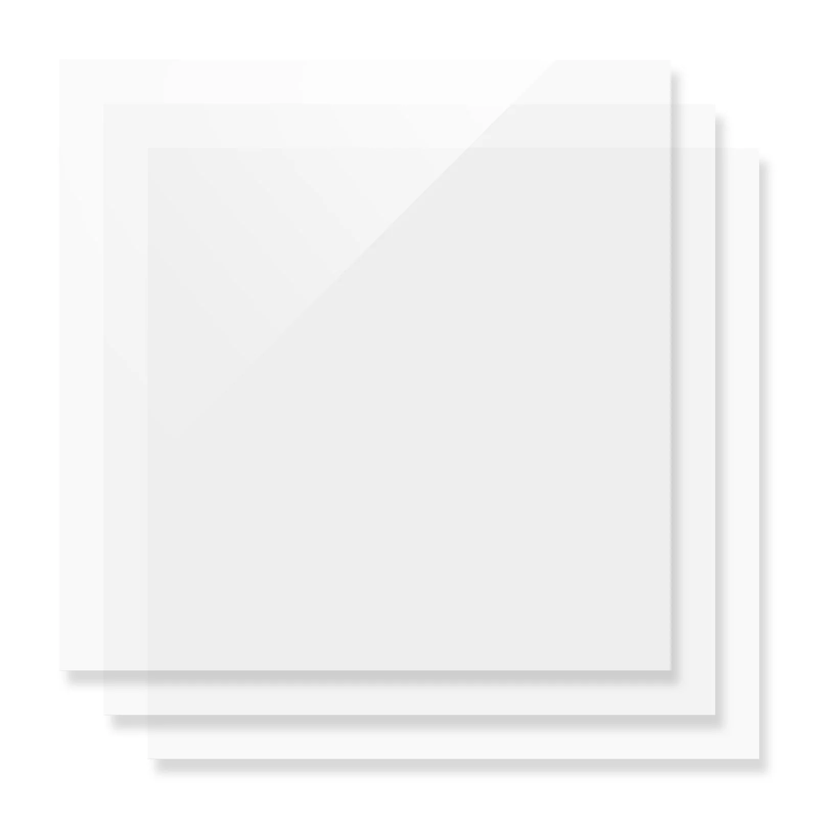 3 mm Weiß transluzente glänzende Acrylplatte (3 Stk.) - Image 5