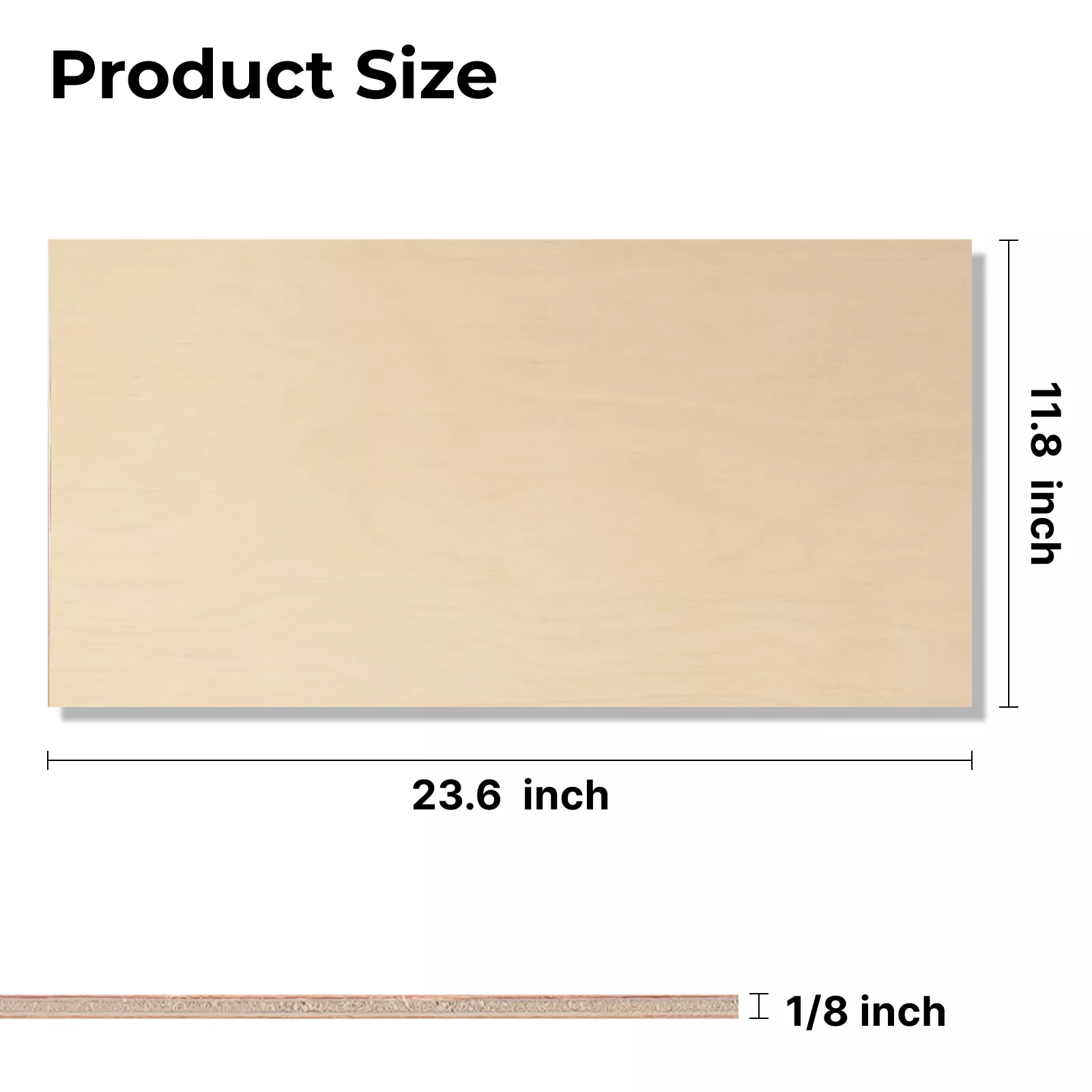 3mm × 30,5 cm × 61,0 cm Birkenholz-Sperrholzplatten (6 Stück) - Image 3