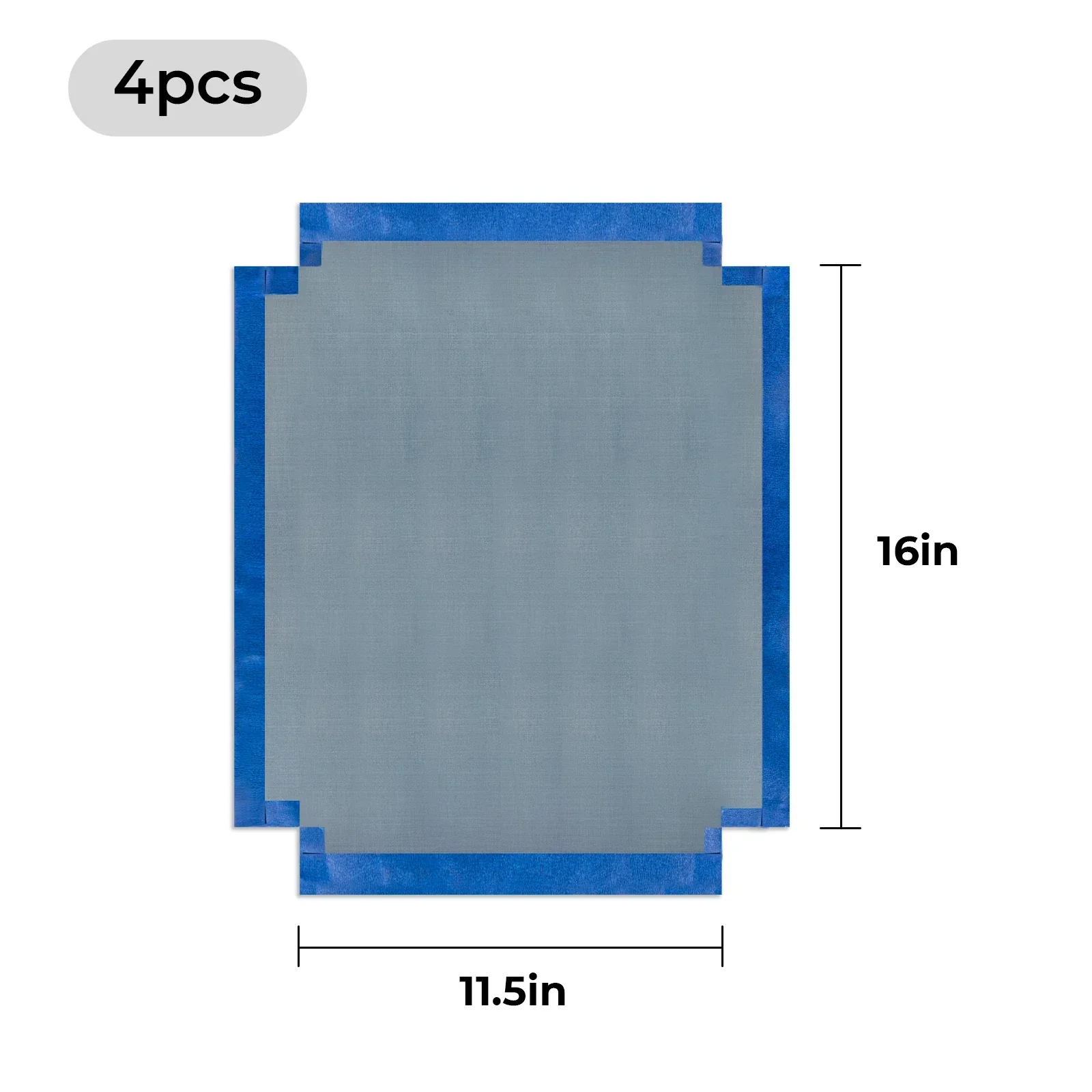 200 Mesh beschichteter Bildschirm (4 Stück) 292 mm x 406 mm - Image 3