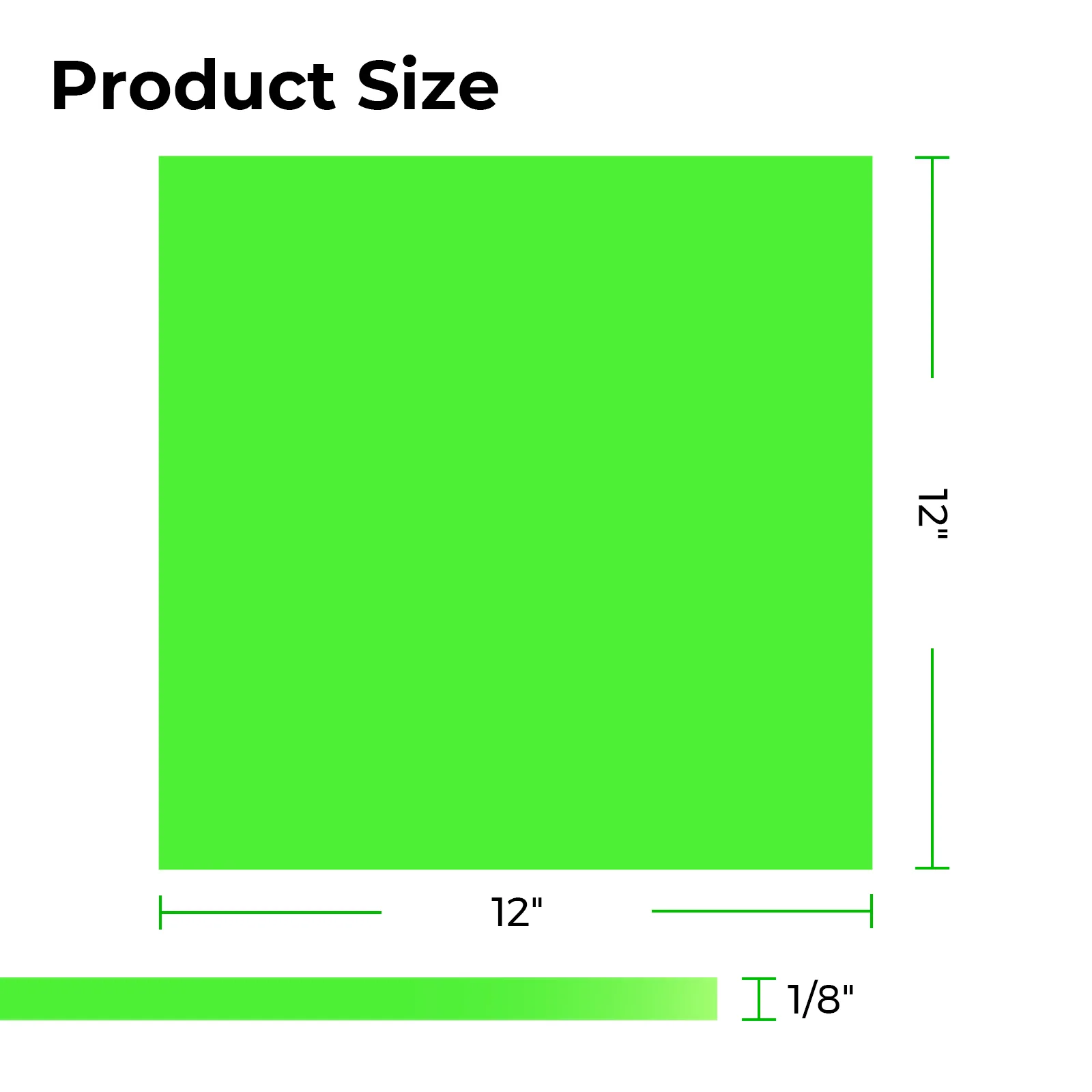 3 mm Grass Green Opaque Glossy Acrylic Sheet (3 Stk.) - Image 3