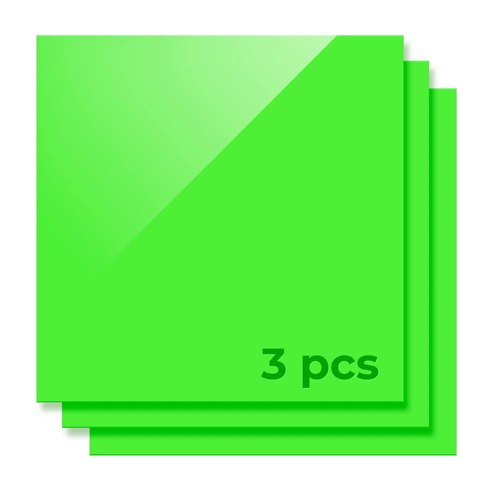 3 mm Grass Green Opaque Glossy Acrylic Sheet (3 Stk.) - Image 4