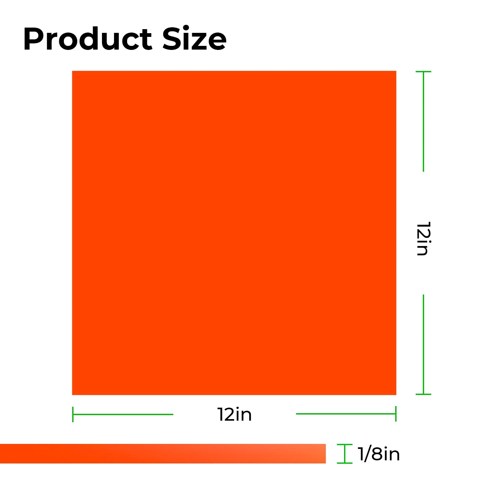 3 mm Orange Opaque Glossy Acrylic Sheet (3 Stk.) - Image 4