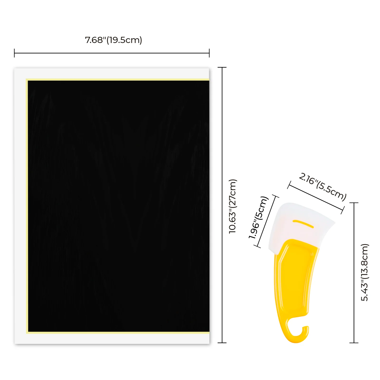 Schwarzes und blaues Lasergravur-Beschriftungspapier (4 Stk.) - Image 3