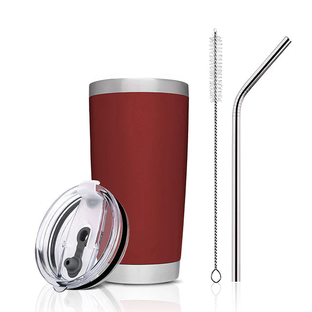Brick Red Stainless Steel Tumbler kit (20oz)