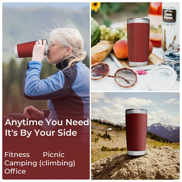Brick Red Stainless Steel Tumbler kit (20oz) - Image 4