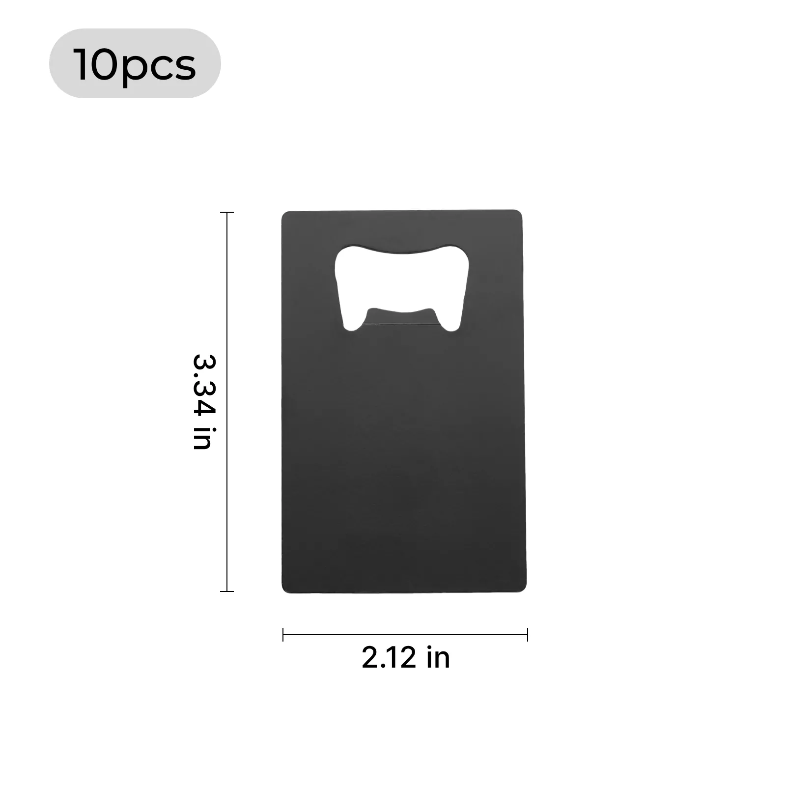 Credit Card Flaschenöffner Schwarz - 10 Stück - Image 3