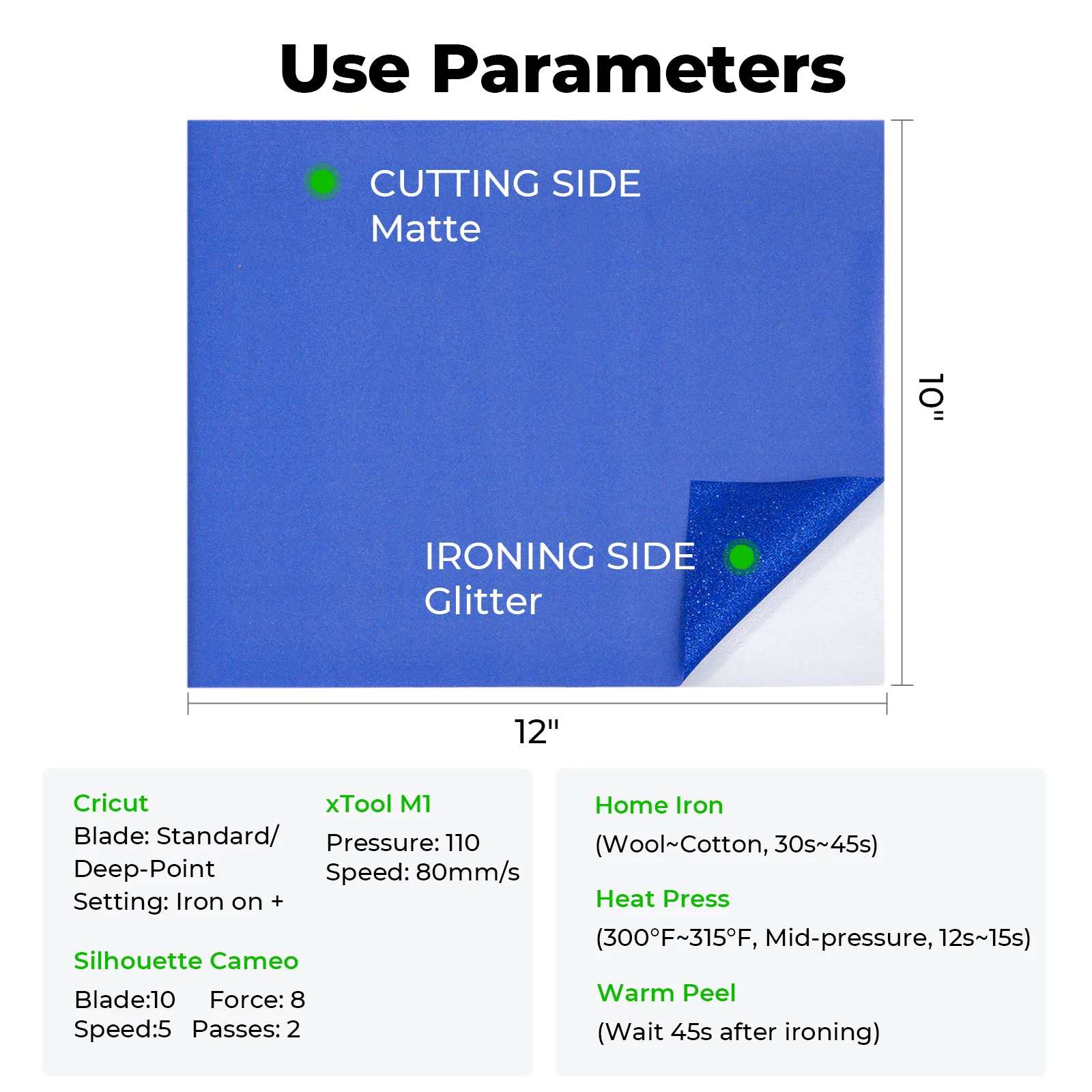 Glitzer-Heat-Transfer-Vinyl (16 Stk.) - Image 6