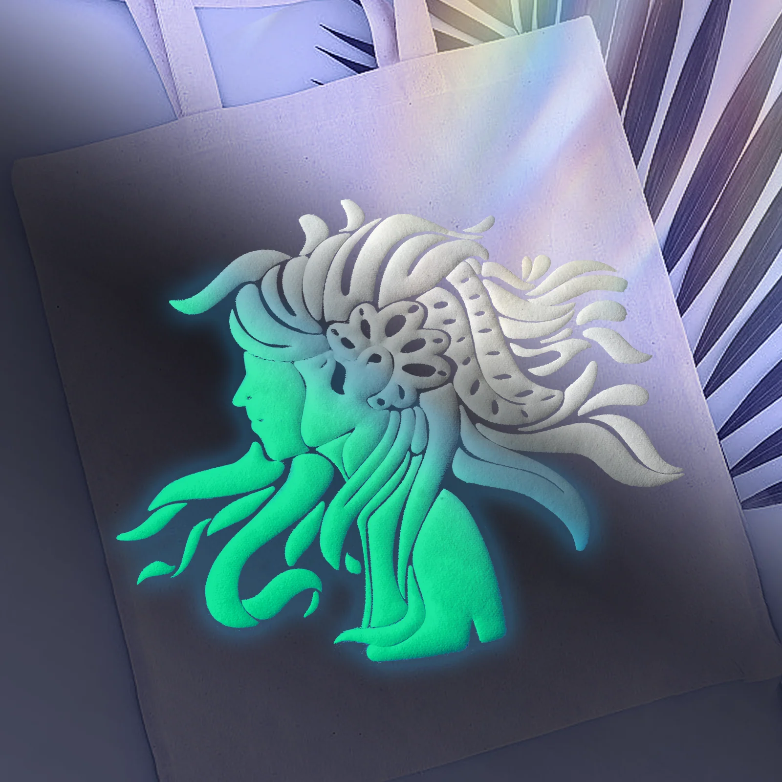 Glühen in der Dunkelheit Puff Vinyl Wärmeübertragung 3D (10 Stk.) - Image 2