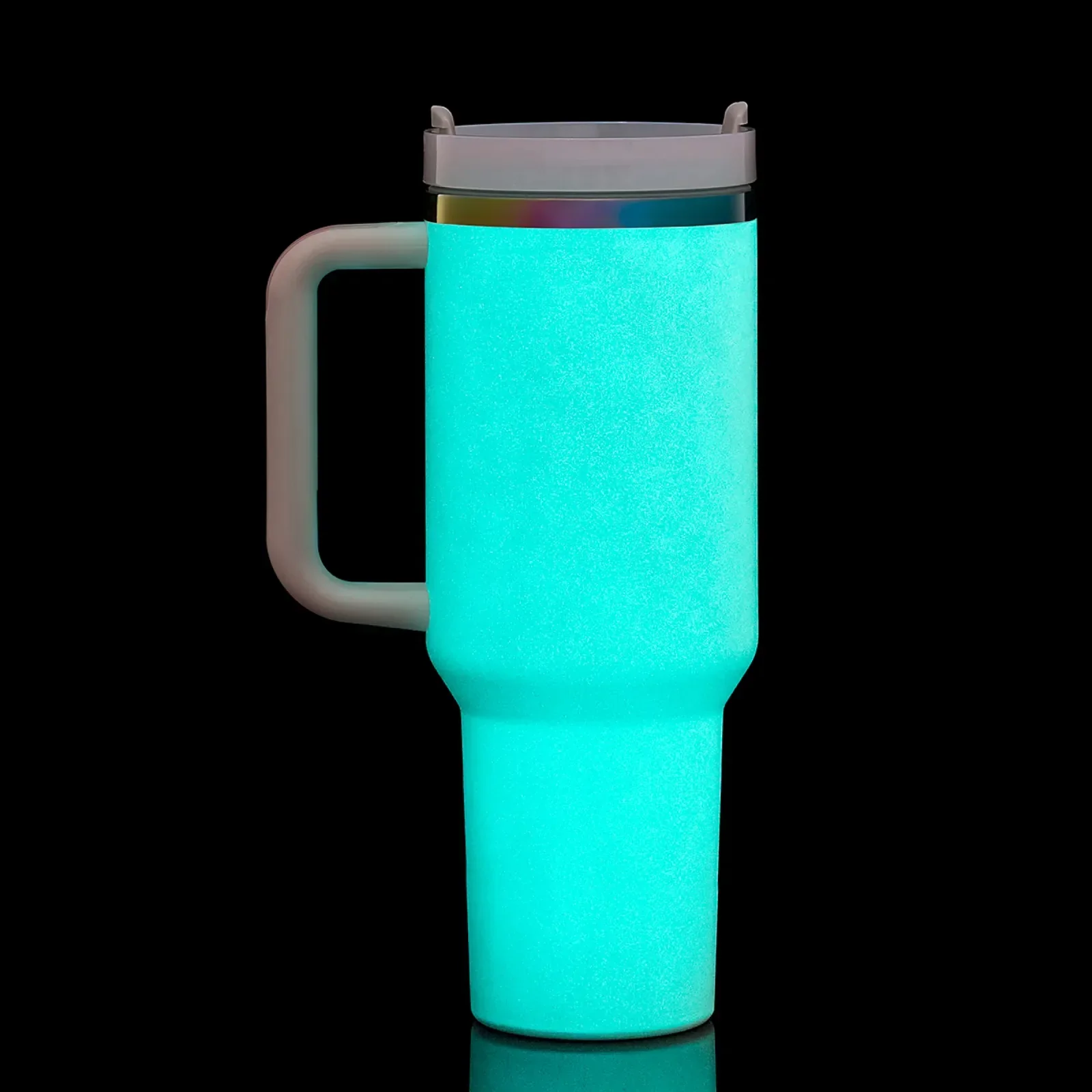 40oz Edelstahl-Tumbler mit Henkel, leuchtet im Dunkeln - Image 34