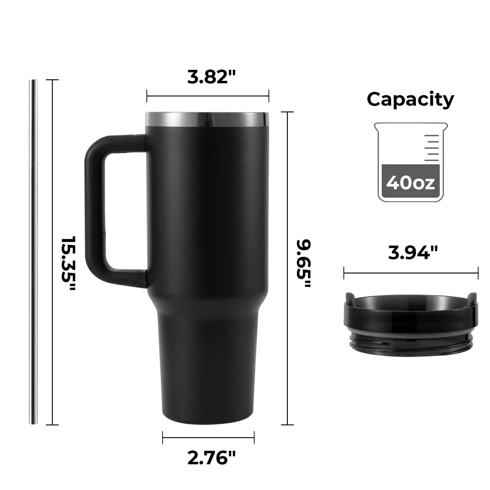 40oz Edelstahl-Tumbler mit Henkel, leuchtet im Dunkeln - Image 6