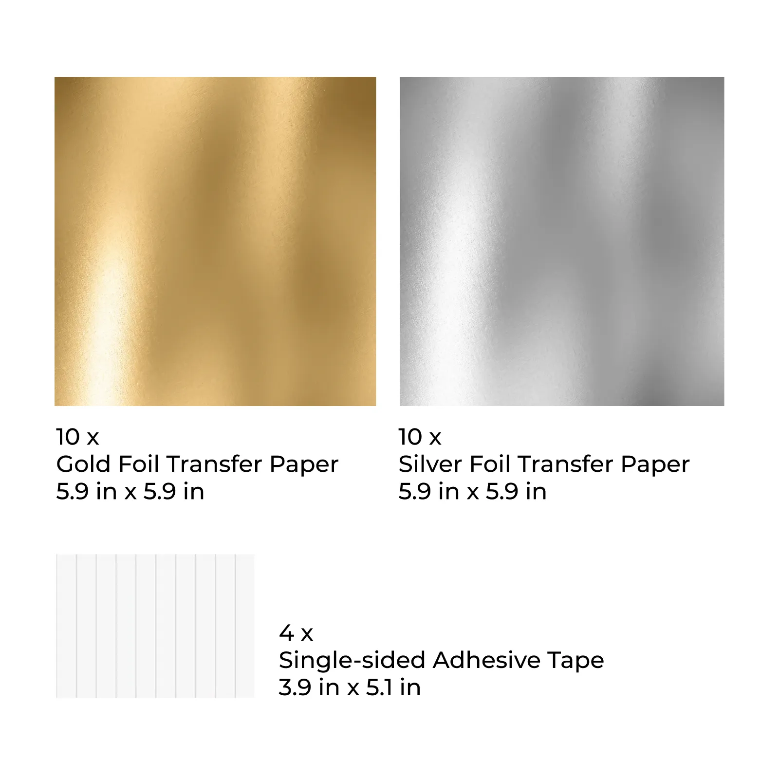 Gold- und Silberfolien-Transferpapier für xTool M1 Ultra Hot Foil Pen (20 Stück) - Image 5