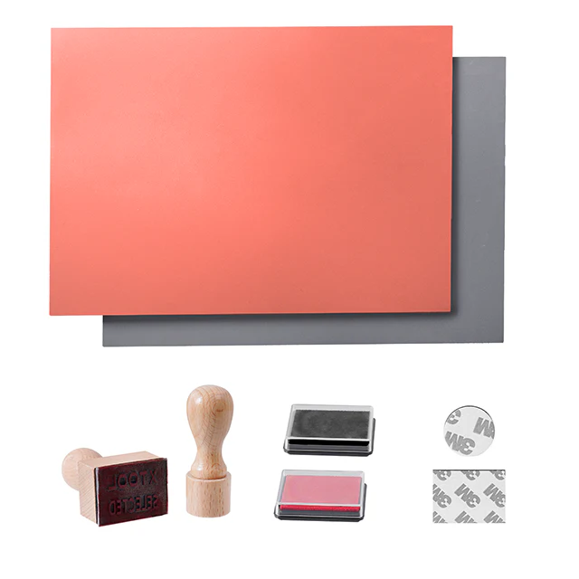 Lasergravur-Gummistempel-Set - Image 3