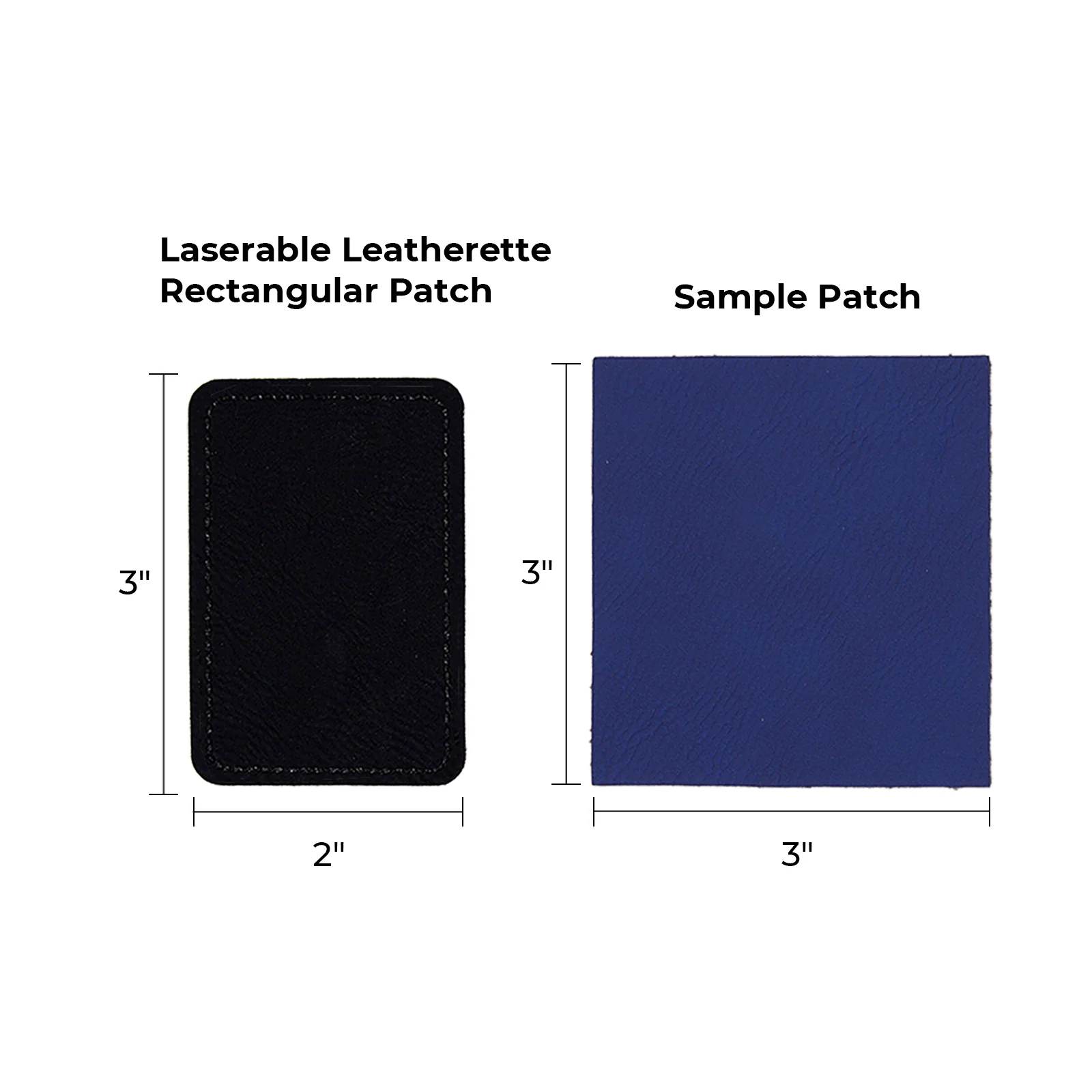 Laserfähiger Leder-Patch rechteckig (10 Stk.) - Image 8