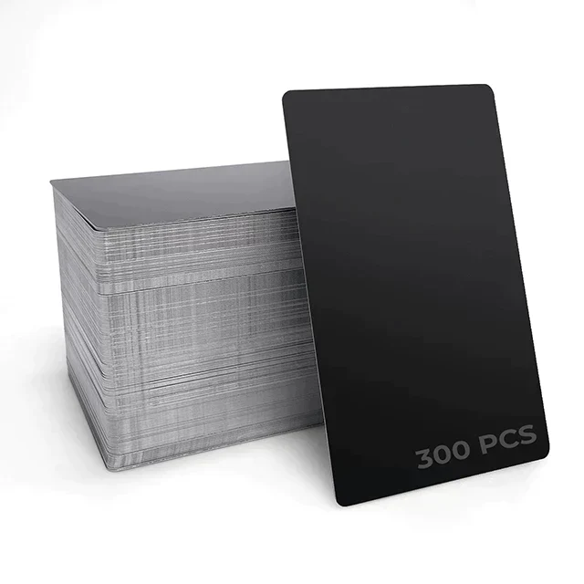 Metall-Visitenkarten aus mattem Aluminium (300 Stk.) - Image 5
