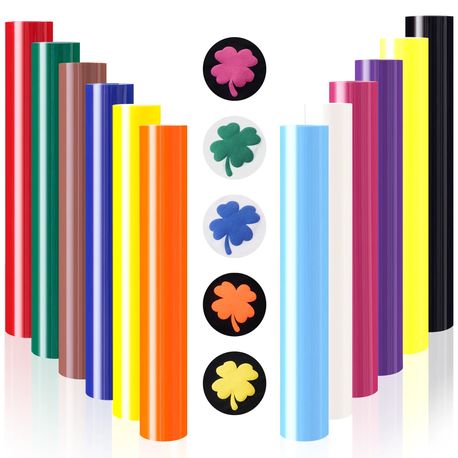 Mix Colors Puff Vinyl Wärmeübertragung 3D (14 Stk.) - Image 6