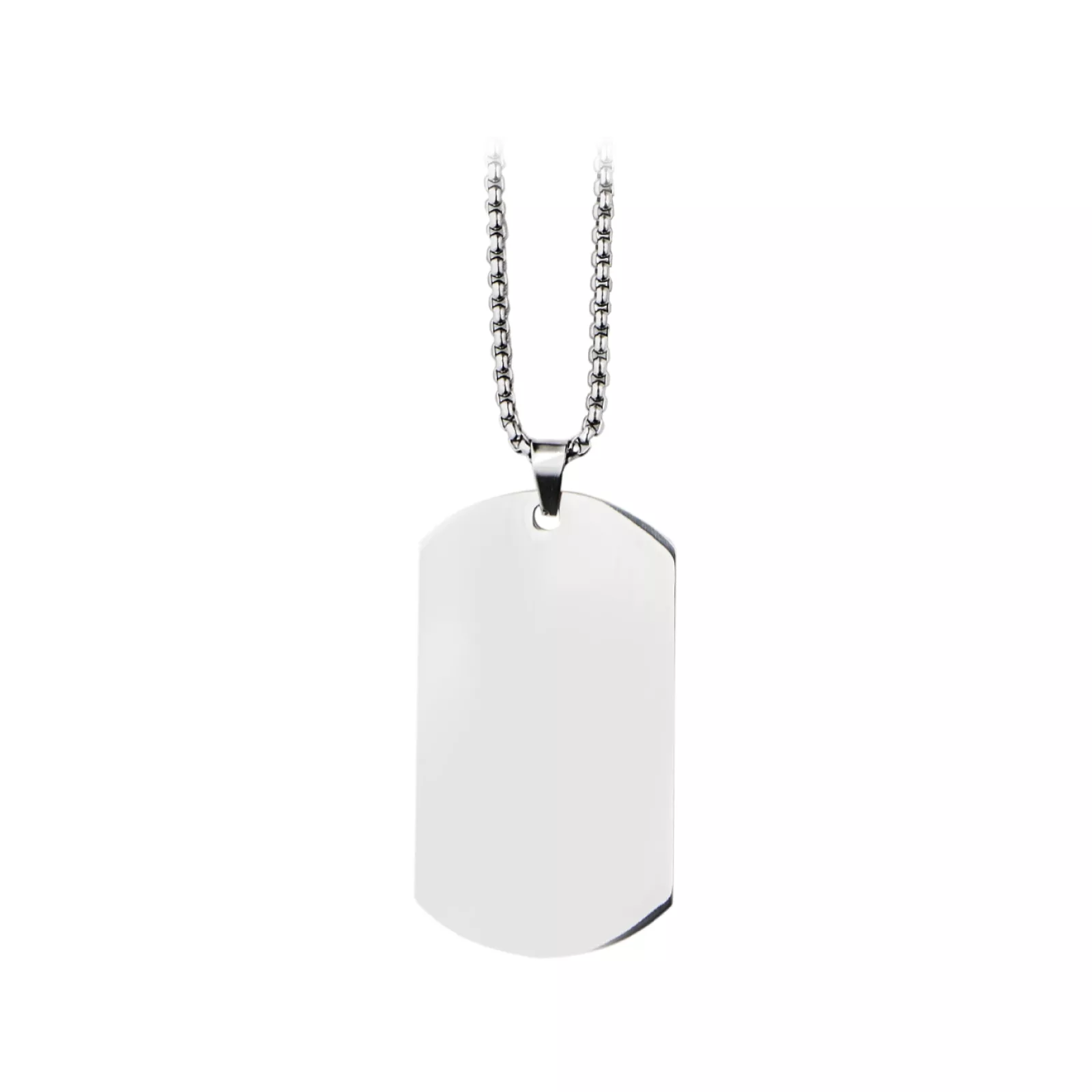 Silber Edelstahl Militär-Anhänger Halskette (6 Stück)