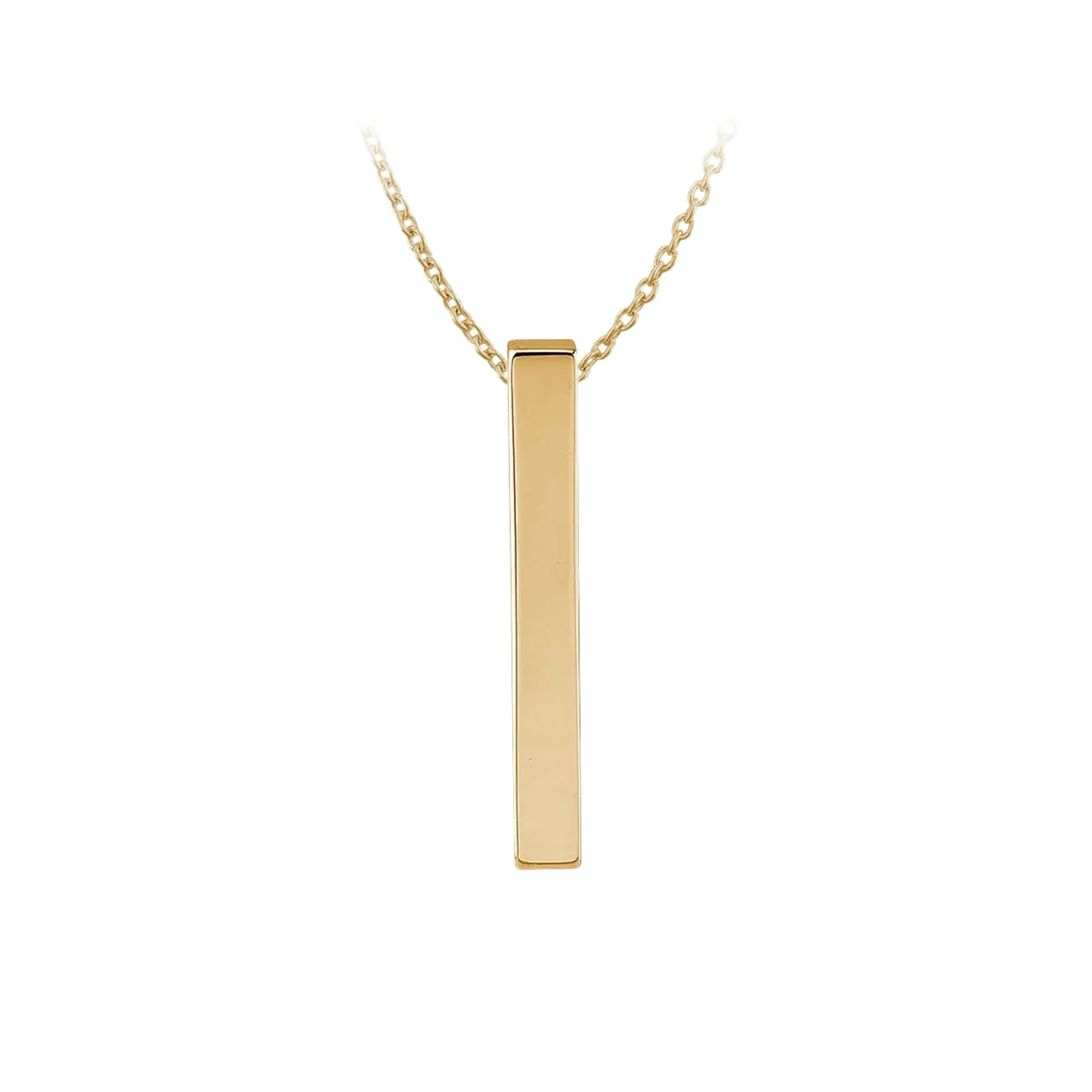 Edelstahl Gold Vertikale Balken Halskette (6 Stk.)