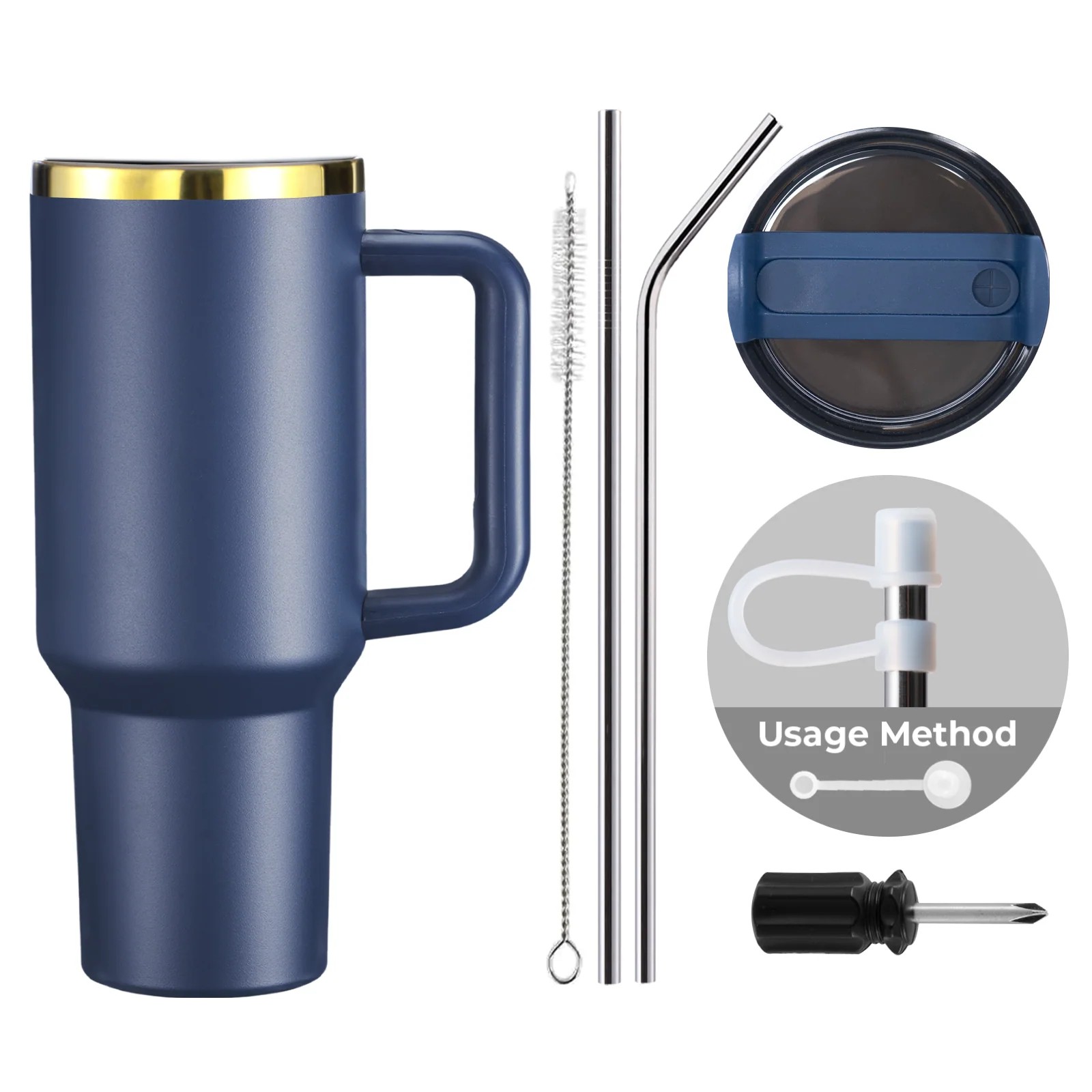 Edelstahlbecher mit Henkel (40oz) - Image 38
