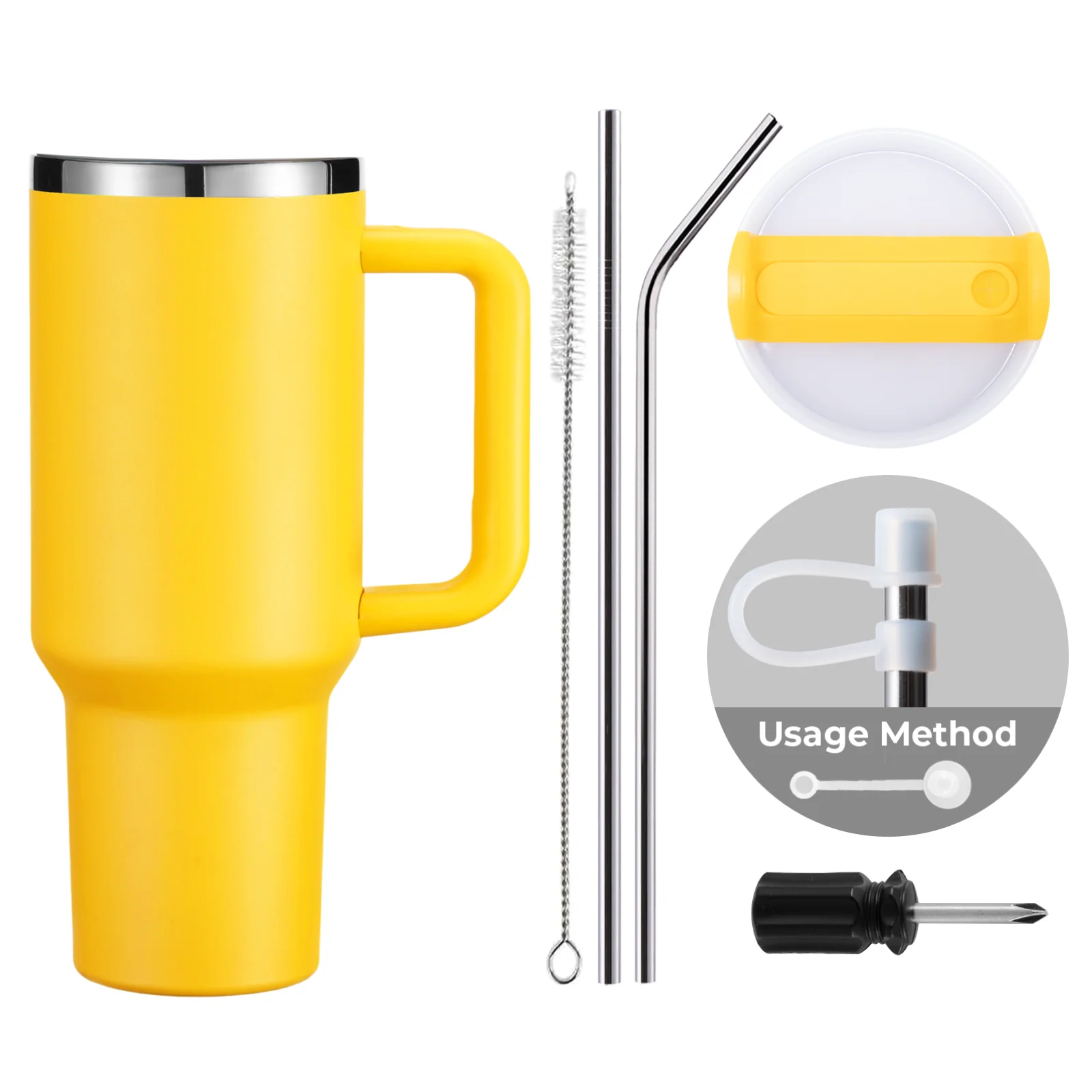 Edelstahlbecher mit Henkel (40oz) - Image 4