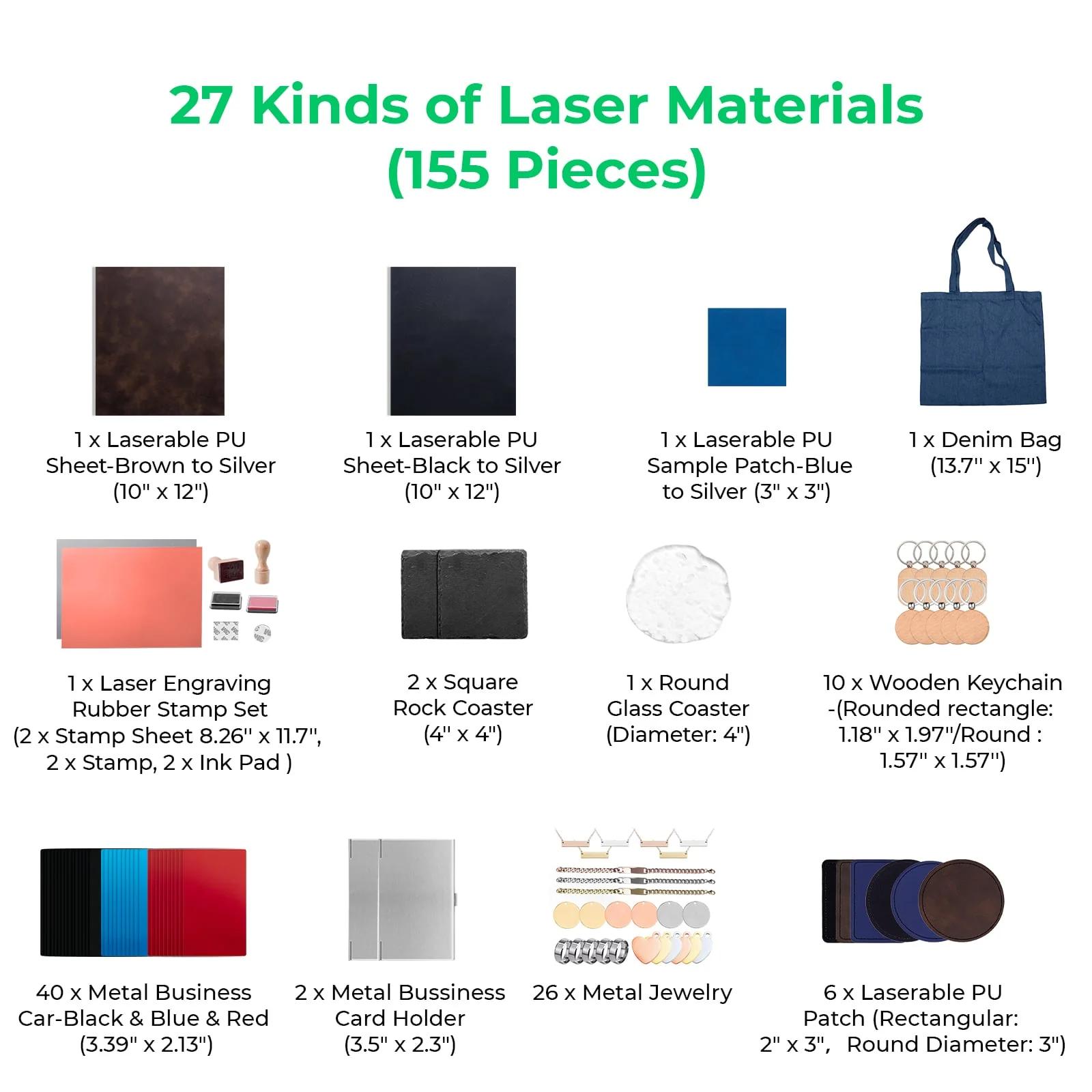Ultimatives Lasermaterial-Kit (155 Stk.) - Image 4