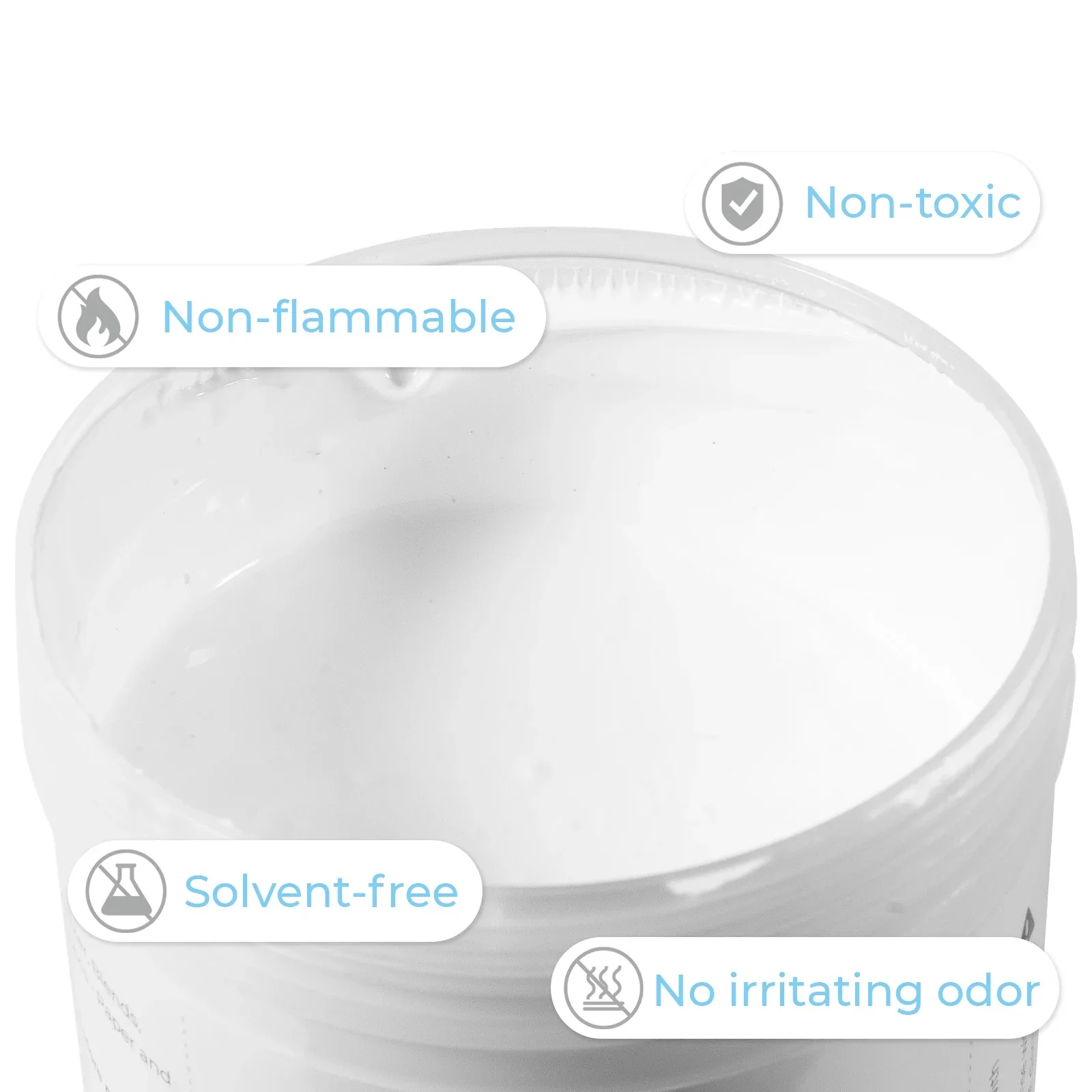 Weißer Plastisol-Druckfarbe für Siebdruck auf Stoff (16 oz) - Image 3