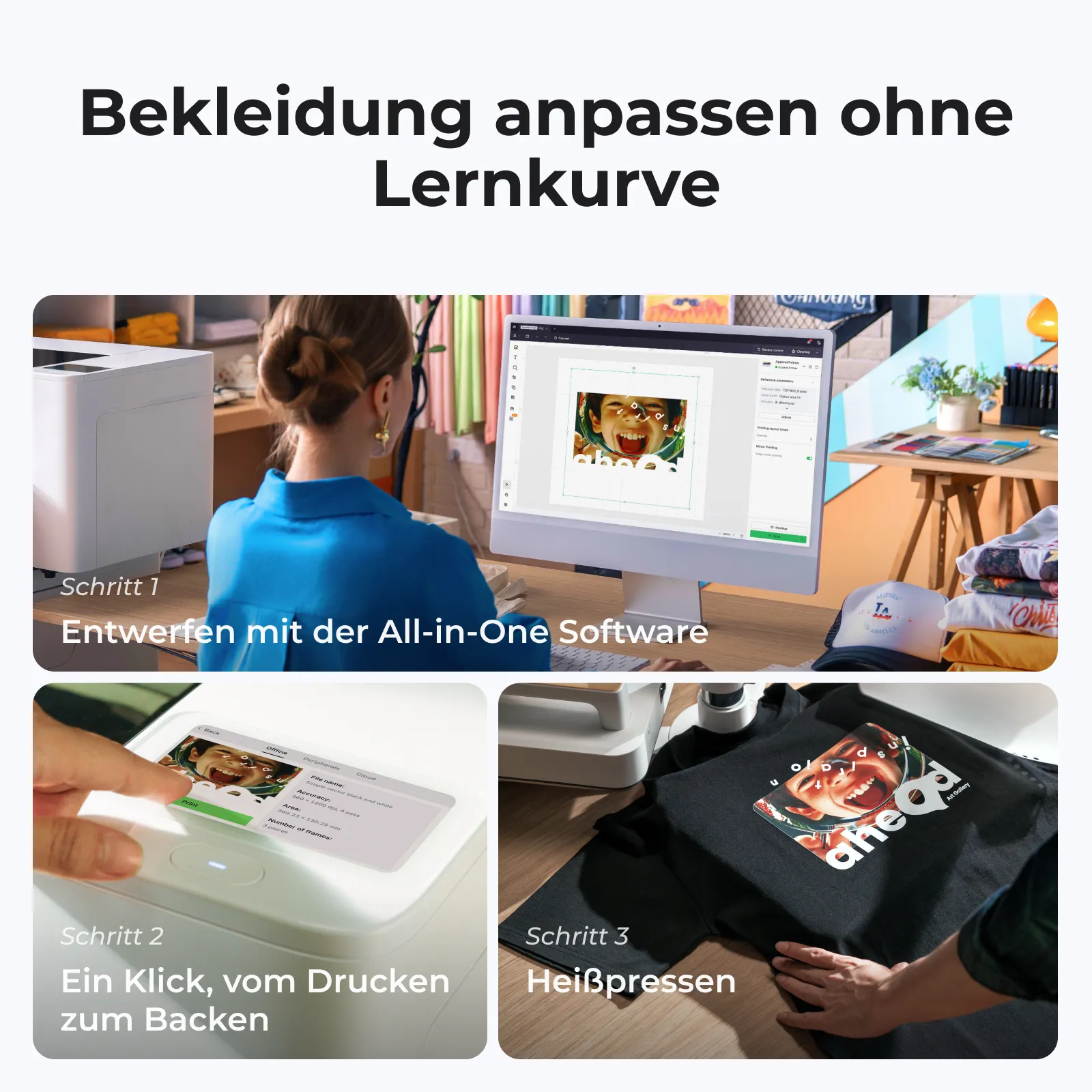xTool Apparel Printer: One-Click-DTF-Drucker, mühelose Anpassung für dein Geschäft - Image 6