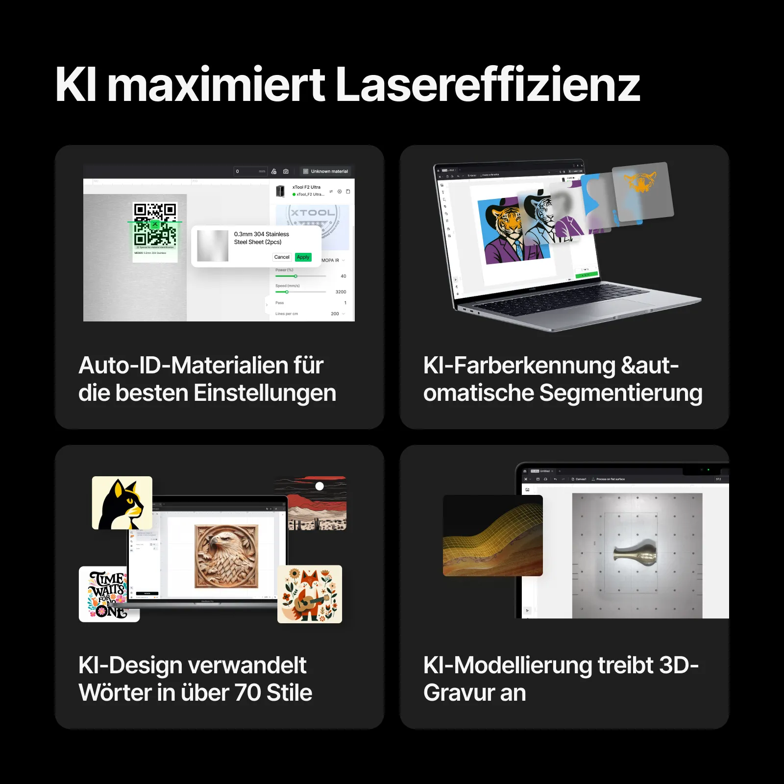 xTool F2 Ultra 60W MOPA & 40W Dioden-Dual-Lasergravierer - Image 6