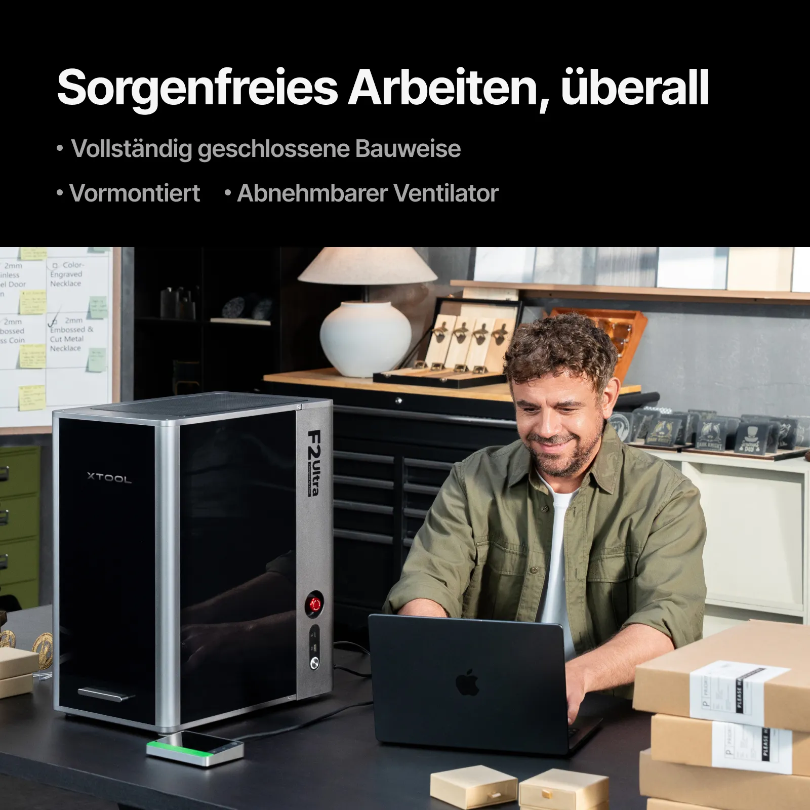 xTool F2 Ultra 60W MOPA & 40W Dioden-Dual-Lasergravierer - Image 9