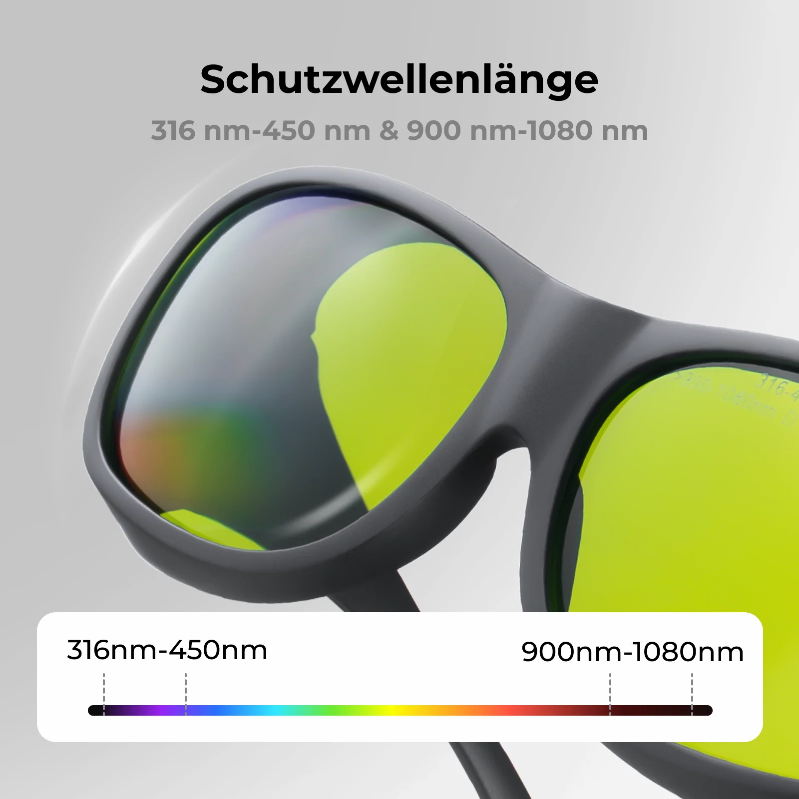 xTool Laser-Schutzbrille für 316nm-450nm & 900nm-1080nm Laser - Image 6