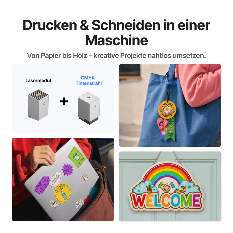 xTool M2 – Kreativer Lasergravierer mit Farbdruck | CMYK-Druck & 10W/20W Diodenlaser - Image 5