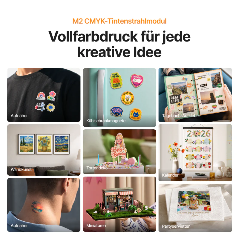 xTool M2 – Kreativer Lasergravierer mit Farbdruck | CMYK-Druck & 10W/20W Diodenlaser - Image 6