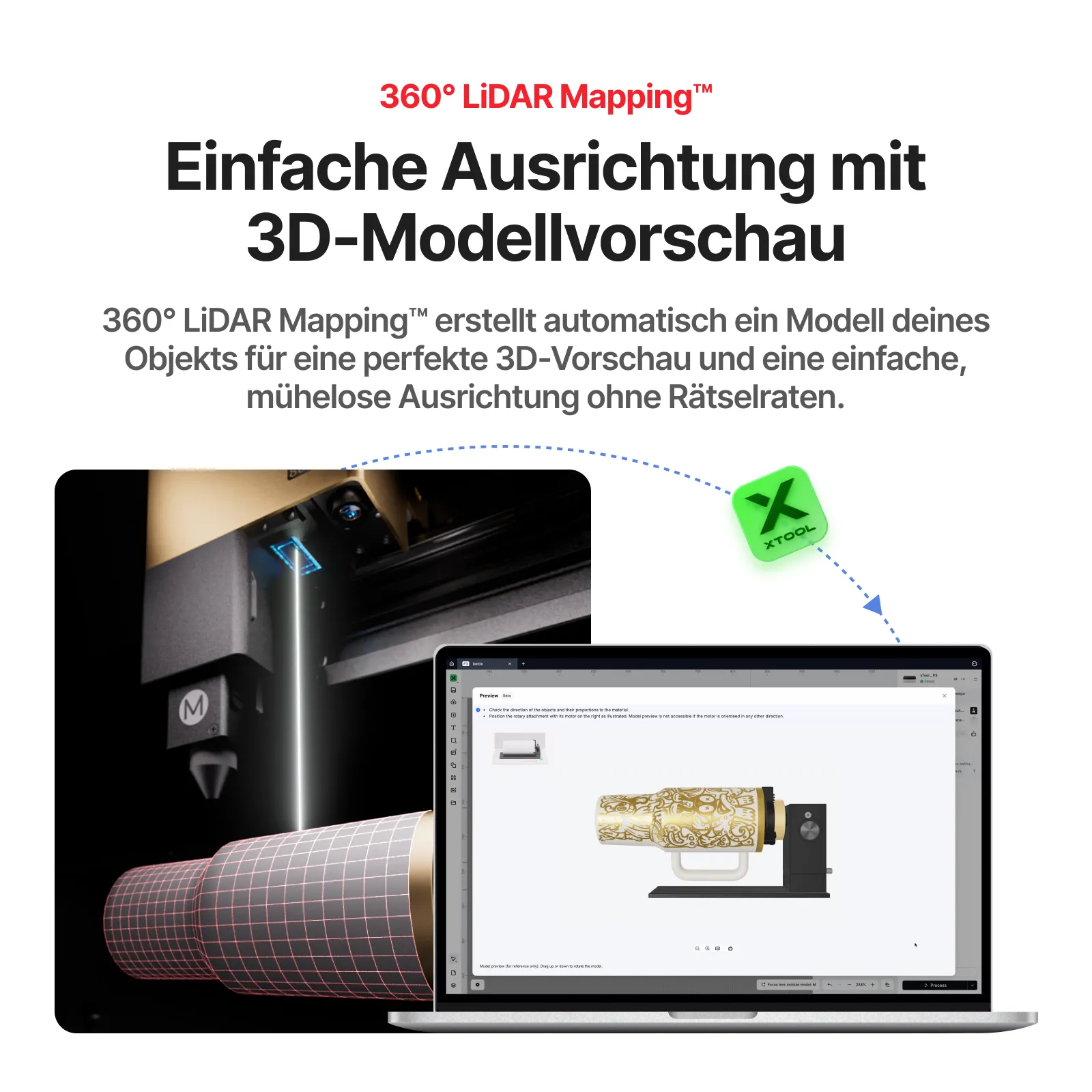 xTool RA3 & RA3 Lite: Weltweit erstes smartes MagSwap™-Rotationsmodul - Image 6