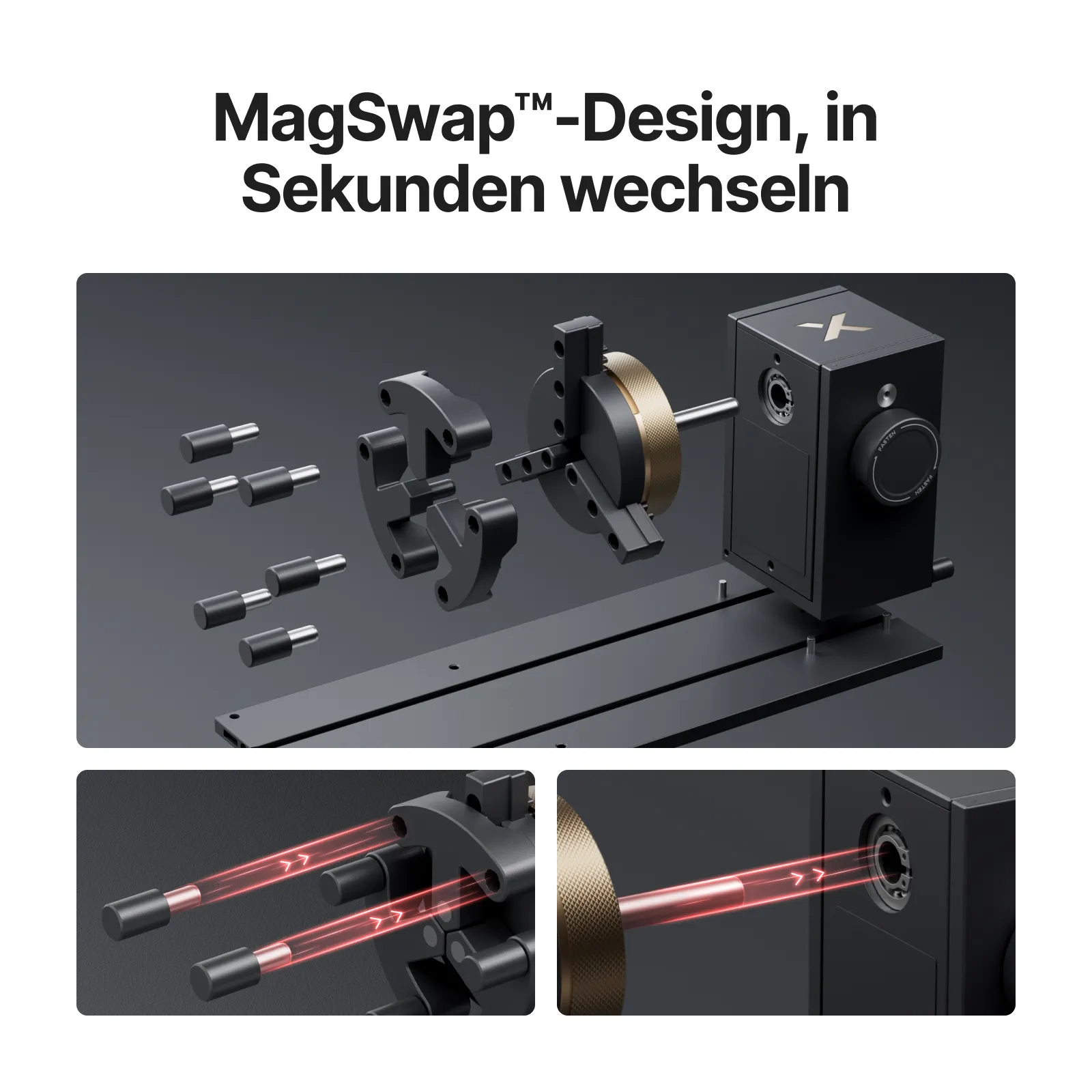xTool RA3 & RA3 Lite: Weltweit erstes smartes MagSwap™-Rotationsmodul - Image 8