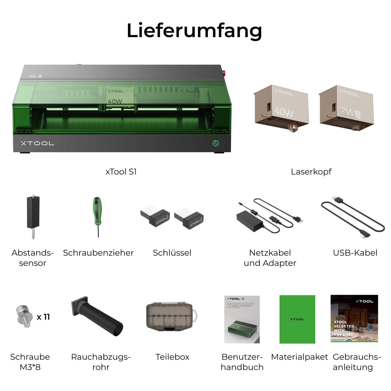 xTool S1 + 1064nm IR-Laserkit: Geschlossener Diodenlaser-Gravierer & Cutter - Image 16