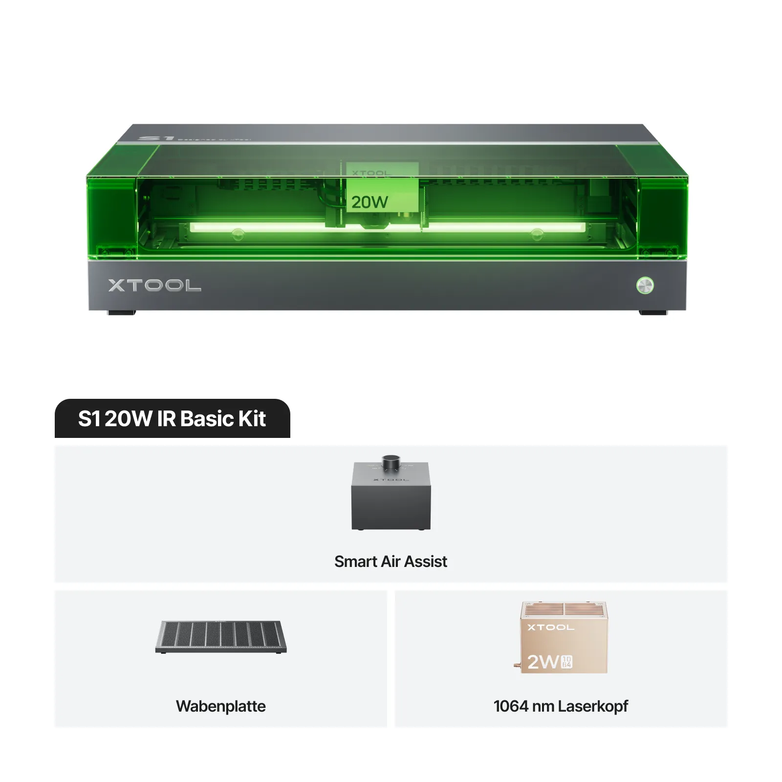 xTool S1 + 1064nm IR-Laserkit: Geschlossener Diodenlaser-Gravierer & Cutter - Image 23