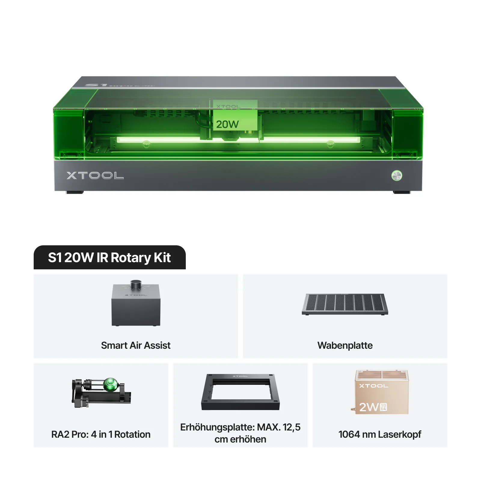 xTool S1 + 1064nm IR-Laserkit: Geschlossener Diodenlaser-Gravierer & Cutter - Image 24